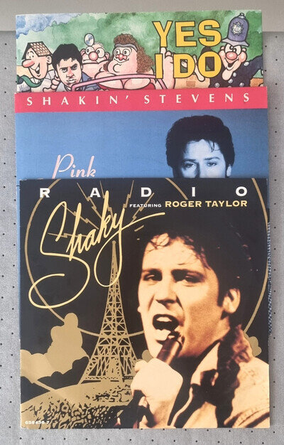 3 x Shakin Stevens Radio Roger Taylor Yes I Do Pink Champagne Shaky 90s Job Lot