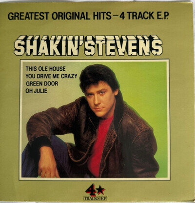 *WOW LOOK RARE EPIC Shakin' Stevens Greatest Original Hits 4 Track EP 7" Vinyl