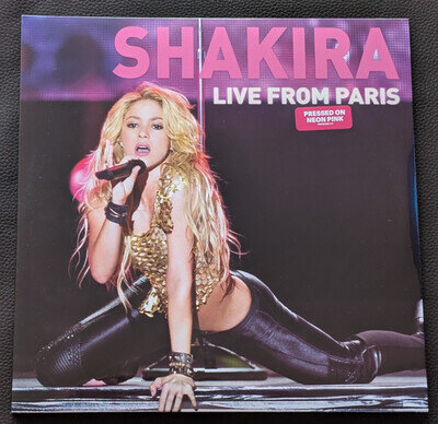 SHAKIRA LIVE FROM PARIS NEON PINK VINYL R S D 2025 NEW AND SEALED SONY MUSIC