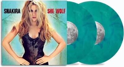 SHAKIRA- She Wolf 2-LP (NEW 2024 Coloured Vinyl Reissue) 2009 Album/Loba/Gypsy