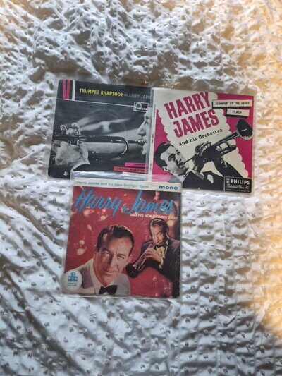 X3 Bundle Harry James 7 Vinyl Records Job Lot