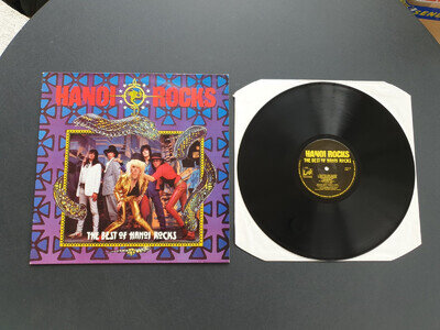HANOI ROCKS - THE BEST OF 1985 UK PRESS 12" VINYL RECORD LP EX