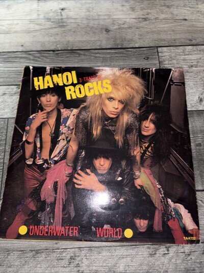 Hanoi Rocks - Underwater World - 12” Vinyl Record Single - 1984 CBS UK 1st Glam