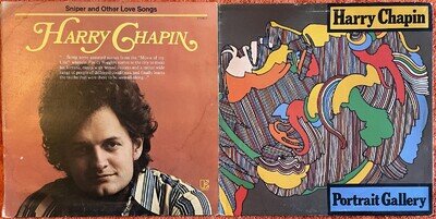 Harry Chapin - 2 LPs - Sniper And Other Love Songs (US) / Portrait Gallery (UK)