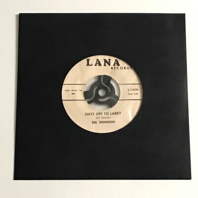 Del Shannon - Hats Off To Larry 7" Vinyl Record (US) - L-142 VG+