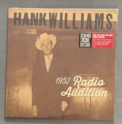 Hank Williams - 1952 Radio Auditions EP 7" Vinyl New/Sealed