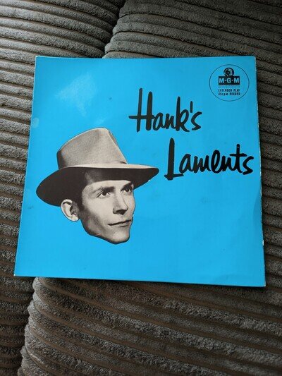 Hank Williams - Hanks Laments 7" Vinyl Record! *Tested Working Condition*