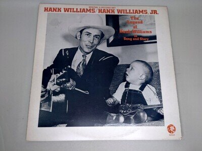 Hank Williams / Hank Williams Jr The Legend Of Hank Williams 2x LP 1972 MGM NM-