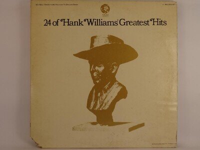 HANK WILLIAMS 24 OF HANK WILLIAMS GREATEST HITS (2 DISCS) (335) 20+ Track LP inc