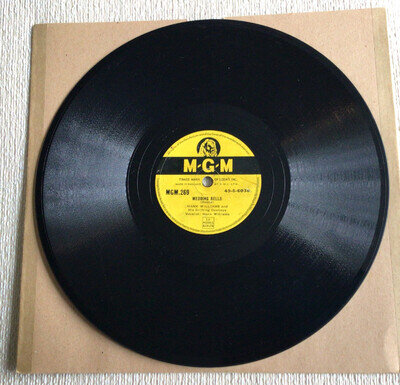 HANK WILLIAMS - WEDDING BELLS - 1950 MGM LABEL 78 - COUNTRY CLASSIC