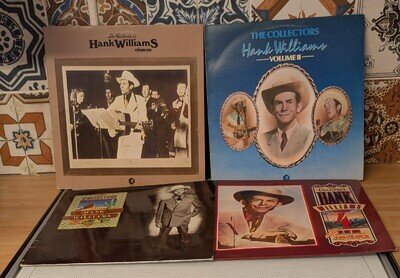 Hank Williams Vinyl Album LPs Job Lot X 4