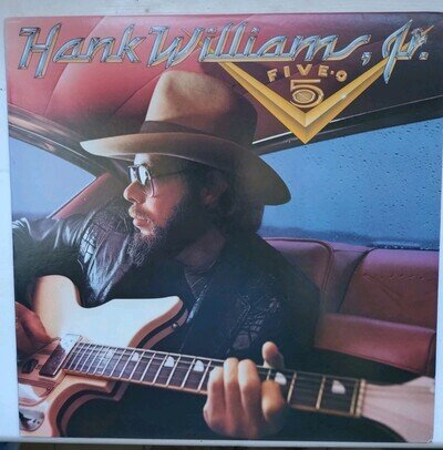 Hank Williams Jr 'Five O' 1985 Warner Bros LP NM Condition Vinyl Record