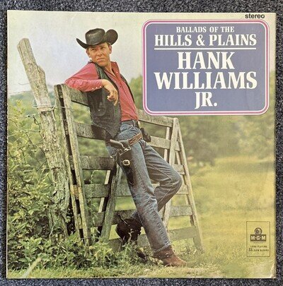 Hank Williams Jr Ballads of the Hills and Plains Country UK LP 1965