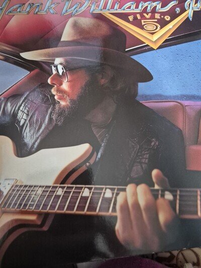 Hank Williams Jr 'Five O' 1985 Warner Bros LP NM Condition Vinyl Record