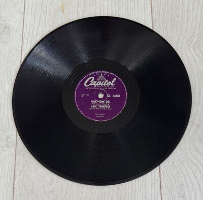 Hank Thompson Honky-Tonk Girl 78rpm 1952 Vintage Capitol Record