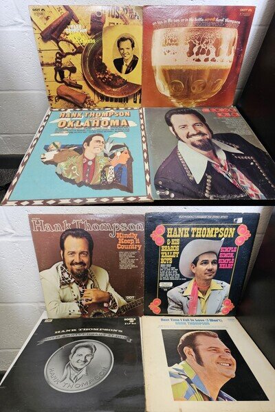 8x Hank Thompson Record Bundle Vinyl Album 12" - Country - Used