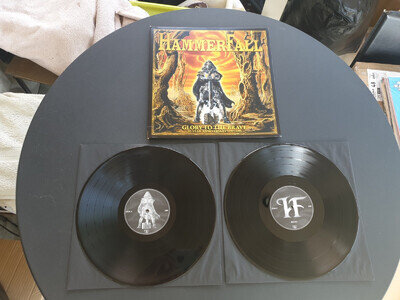 HAMMERFALL - GLORY TO THE BRAVE 2017 2 X 12" VINYL RECORD LP NEAR MINT