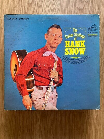 Hank Snow - The Guitar Stylings Of Hank Snow - 1966 US Country Vinyl record LP
