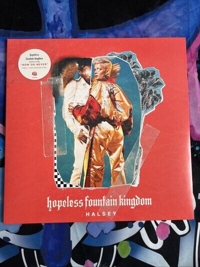 Halsey Hopeless Fountain Kingdom Vinyl LP Clear with Teal Splatter Vinyl