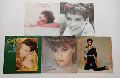 5x SHEENA EASTON Vinyl 7" Singles inc. For Your Eyes Only, Machinery