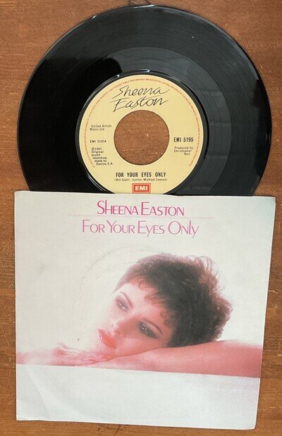 SHEENA EASTON - FOR YOUR EYES ONLY - 1981 EMI - BOND THEME
