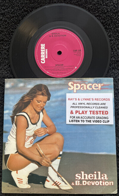 Sheila & B. Devotion – Spacer 7'' Vinyl 1979 CLEANED/TESTED EX+/VG+ VIDEO CLIP
