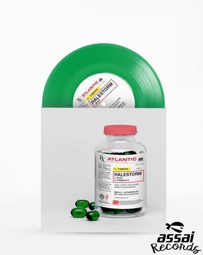 Halestorm Buzz Chemicals 7" Vinyl Single Clear Green Colour RSD 2019 NEW