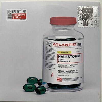 HALESTORM BUZZ/CHEMICALS NEW 7 INCH GREEN COLOUR VINYL / RECORD STORE DAY