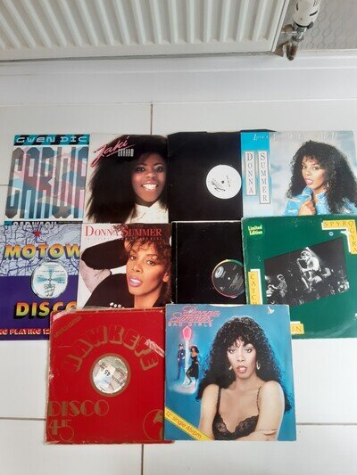 JOB LOT 24 JAZZ FUNK DISCO VINYL RECORDS -donna summer roberta flack gwen dickey