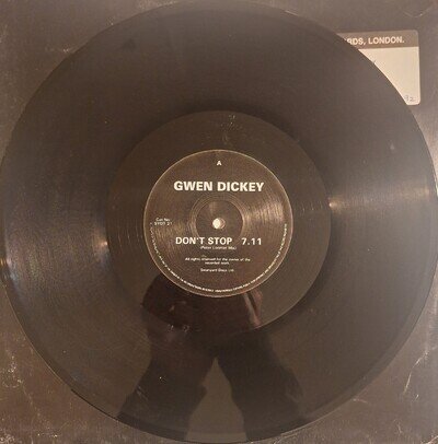Gwen Dickey Don't Stop 12 Vinyl(Peter Lorimer Remix) House 1992 VG