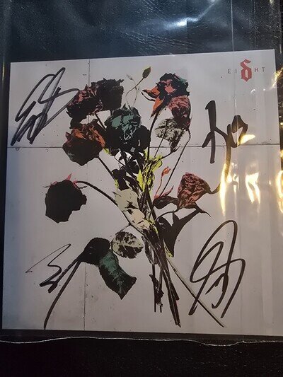 Shinedown - Ei8ht - Vinyl Record signed front cover sleave