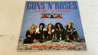 GUNS N' ROSES - It's So Easy/Mr Brownstone - RARE 12" Maxi-Single (1987) EX/EX
