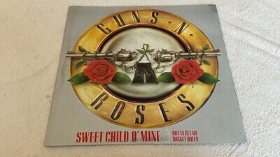 GUNS N' ROSES - Sweet Child O' Mine - UK 1st 12" P/S (1988) GEF 43T EX/EX *L@@K*