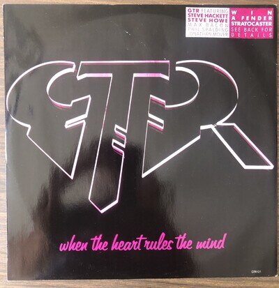 GTR - When the Heart Rules the Mind 12” vinyl single On Arista 1986