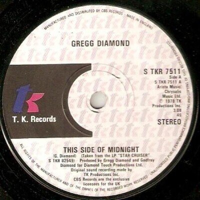 Gregg Diamond - This Side Of Midnight (7", Single) (Near Mint (NM or M-)) - 2791