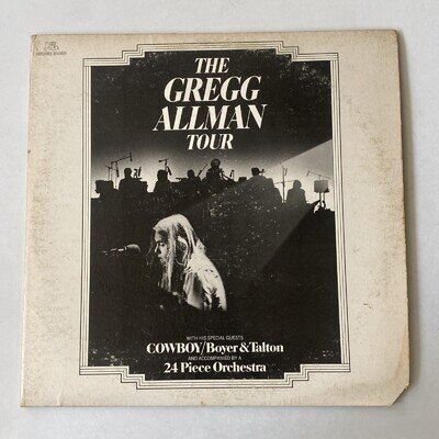 Gregg Allman - The Gregg Allman Tour Double Vinyl LP Record Clipped