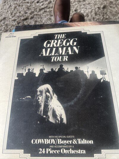 GREGG ALLMAN - THE GREGG ALLMAN TOUR LP 1974 CAPRICORN 2659 038 EX / NM- 2 X LP