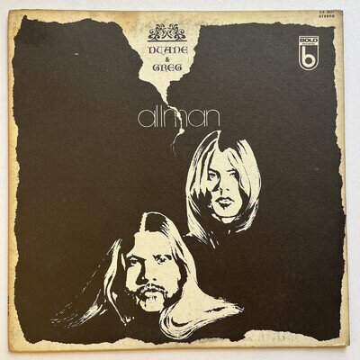 Duane & Greg Allman, Vinyl LP, Bold 1972, VG/VG, US Import 1st, Textured Sleeve