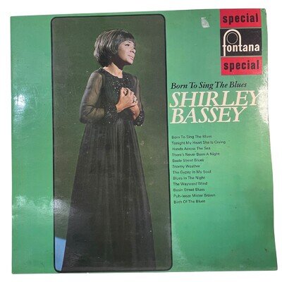 Shirley Bassey Born To Sing The Blues 1968 Fontana Special LP Vinyl VG/VG