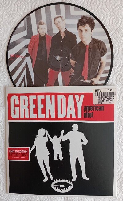 Green Day - American Idiot 2004 Picture Disc Ex. Condition 7" Single Vinyl.
