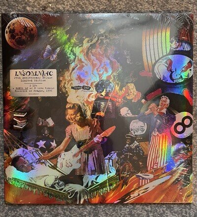Green Day Insomniac LP Vinyl 25th Anniversary Deluxe 2LP Translucent Orange