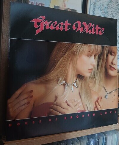 Great White – House Of Broken Love 12" vinyl EP - hair metal / blues rock