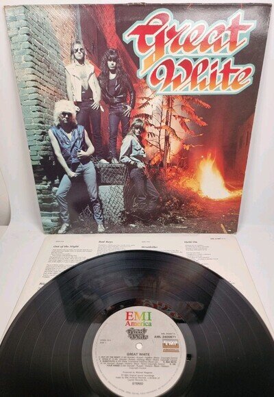 Great White Great White Vinyl Record 1984 Hard Rock 1st Press EMI America G/G+