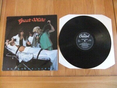 Great White-Recovery: Live-Vinyl Album-VG/VG.