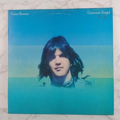 Gram Parsons + (Emmylou Harris) – Grievous Angel 12" Vinyl Album LP EX 1974