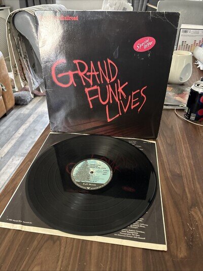 Grand Funk Railroad Grand Funk Lives LP Album Vinyl Rec WEA99191 VG+/EX
