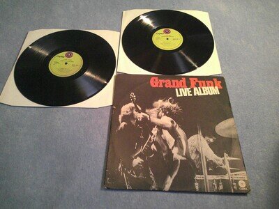 GRAND FUNK RAILROAD LIVE ALBUM VINYL 1970 HARD ROCK BLUES GARAGE NEAR MINT AUDIO