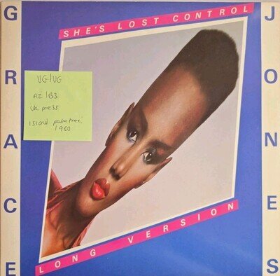 Grace Jones She's Lost Control Vinyl Record VG/VG 12 WIP 6629