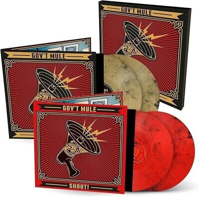 GOV'T MULE- Shout 4-LP (SEALED** 2018 Gold/Red Coloured Vinyl) Elvis Costello ++