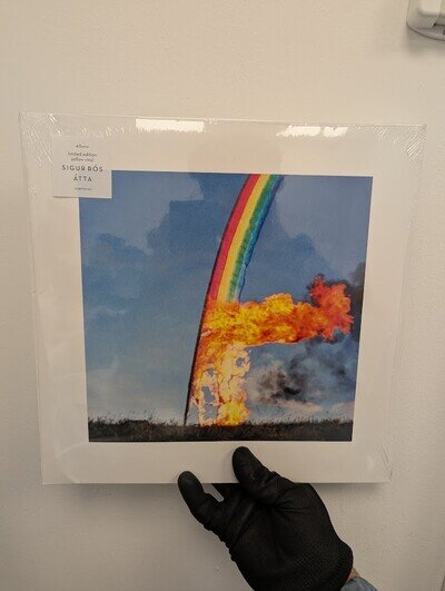 Sigur Ros Atta Ltd Edition Yellow Gatefold Vinyl New and Sealed Bent Cover